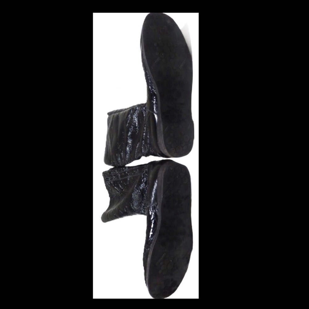 Jimmy Choo Black Crinkled Patent Leather Boots 6 - Picture 5 of 7